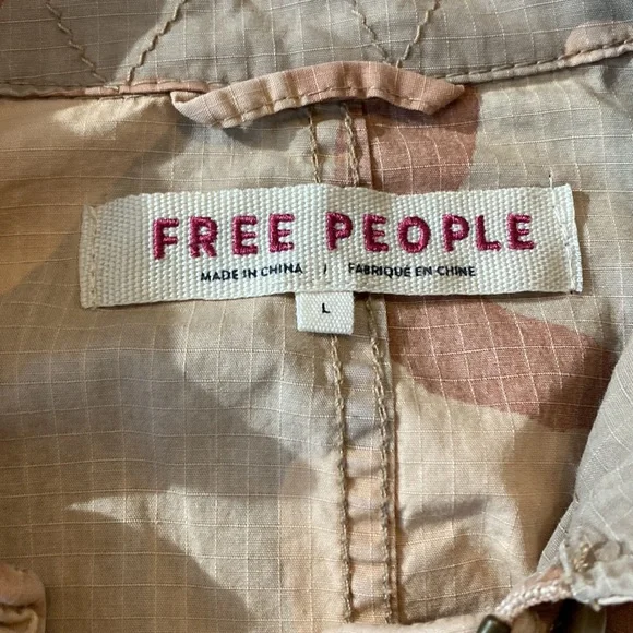 Free People Camo Utility Jacket US L - Picture 2 of 9